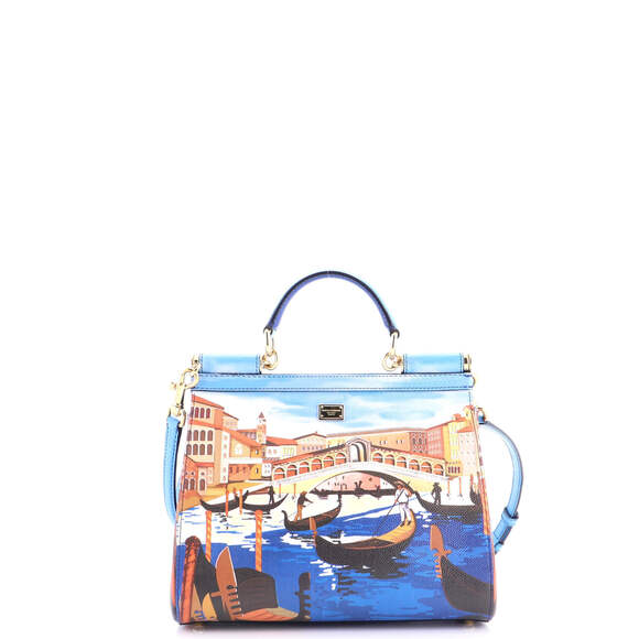 Dolce & Gabbana Medium Miss Sicily Bag Printed Leather - Picture 3 of 5